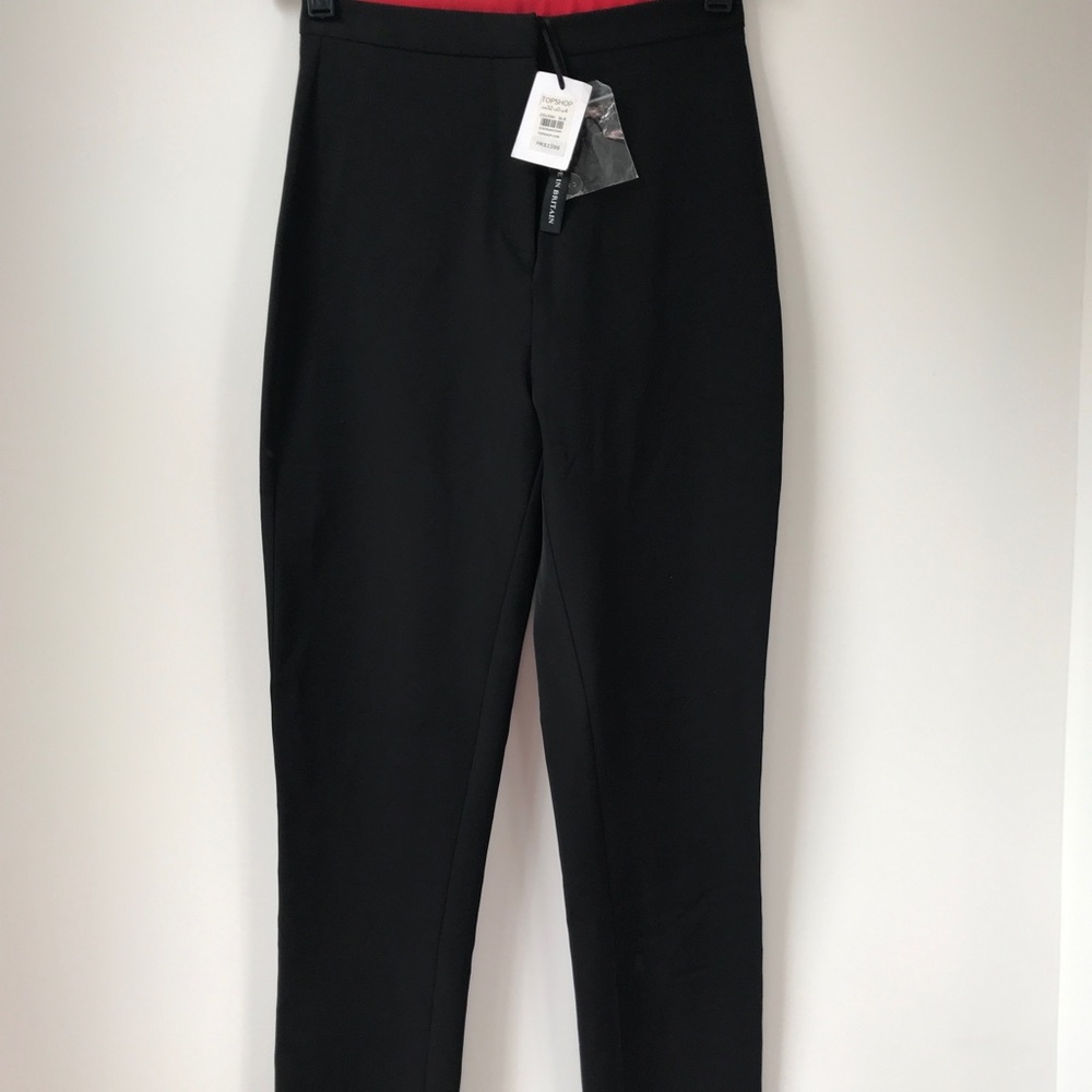 NWT Topshop Unique Black High Waisted Skinny US 0